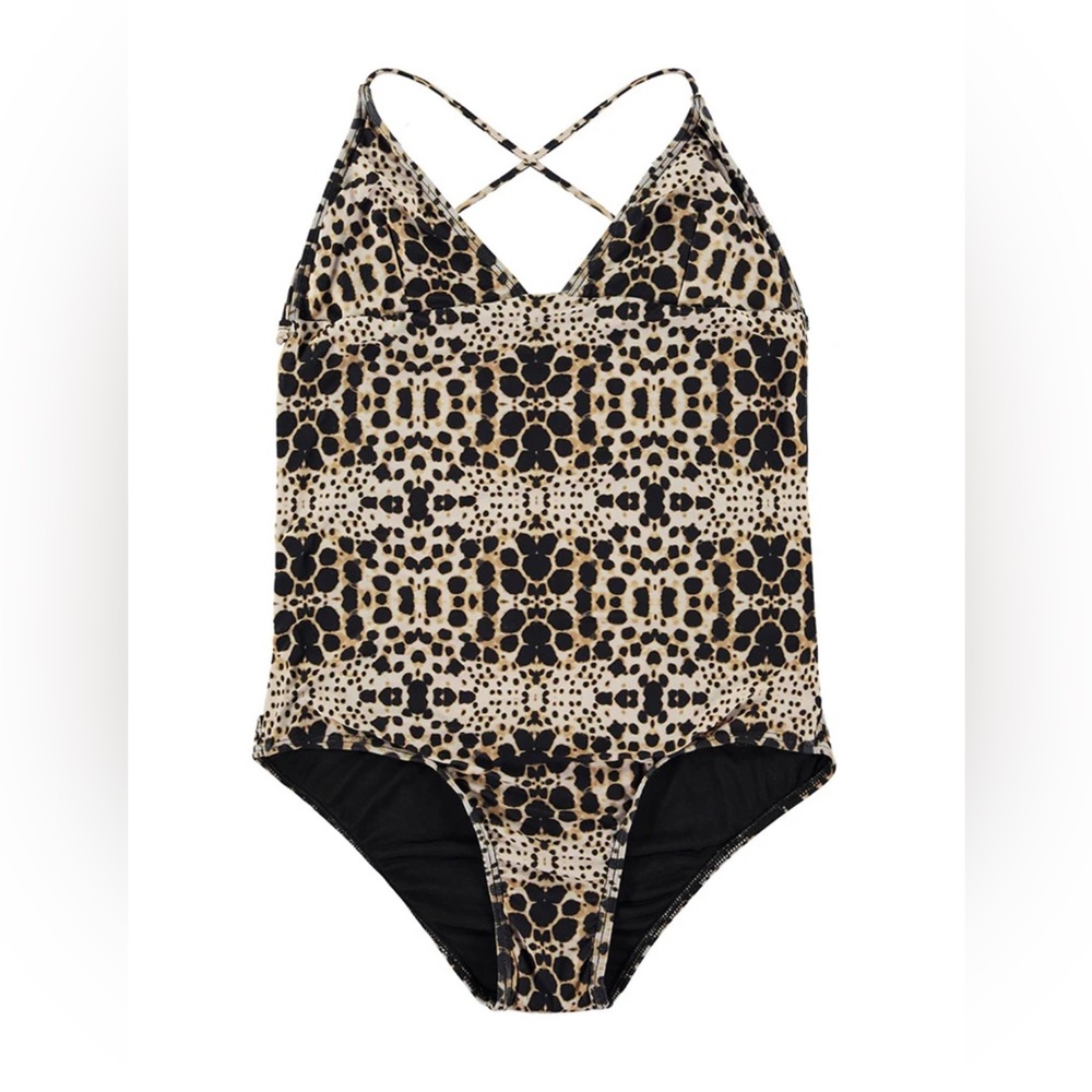 Malia Jones triangle top one piece swimsuit size S